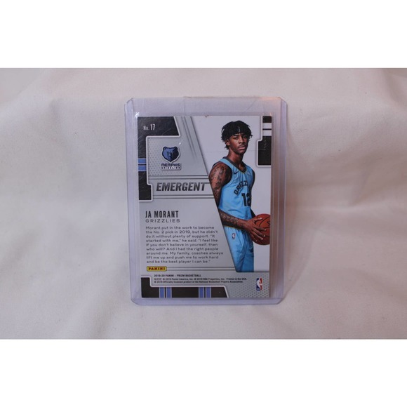 Ja Morant Emergent Prizm Panini #17 - Picture 2 of 2